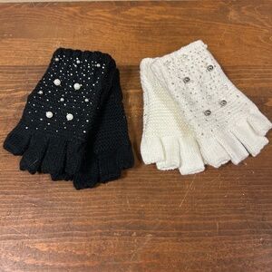INC International Concepts Shine Fingerless Gloves  - 2 Pair